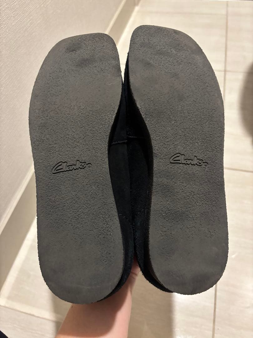 Clarks Wallabee evoブラック スエード