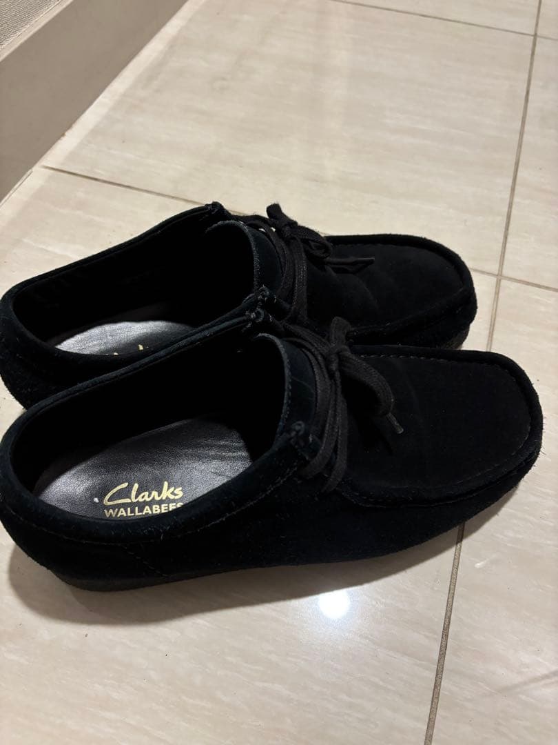 Clarks Wallabee evoブラック スエード