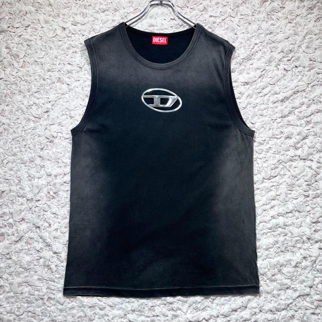 『パクゴヌク着用』　DIESEL タンクトップ　即完売　フェード　黒　XXL