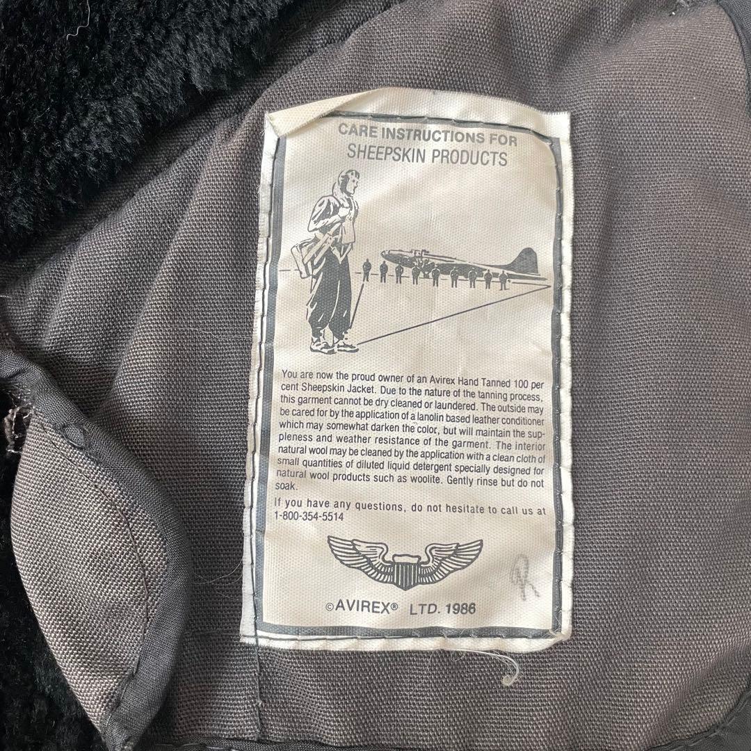 USA製★AVIREX B-9 ヴィンテージ　フライトジャケット　メンズ　38