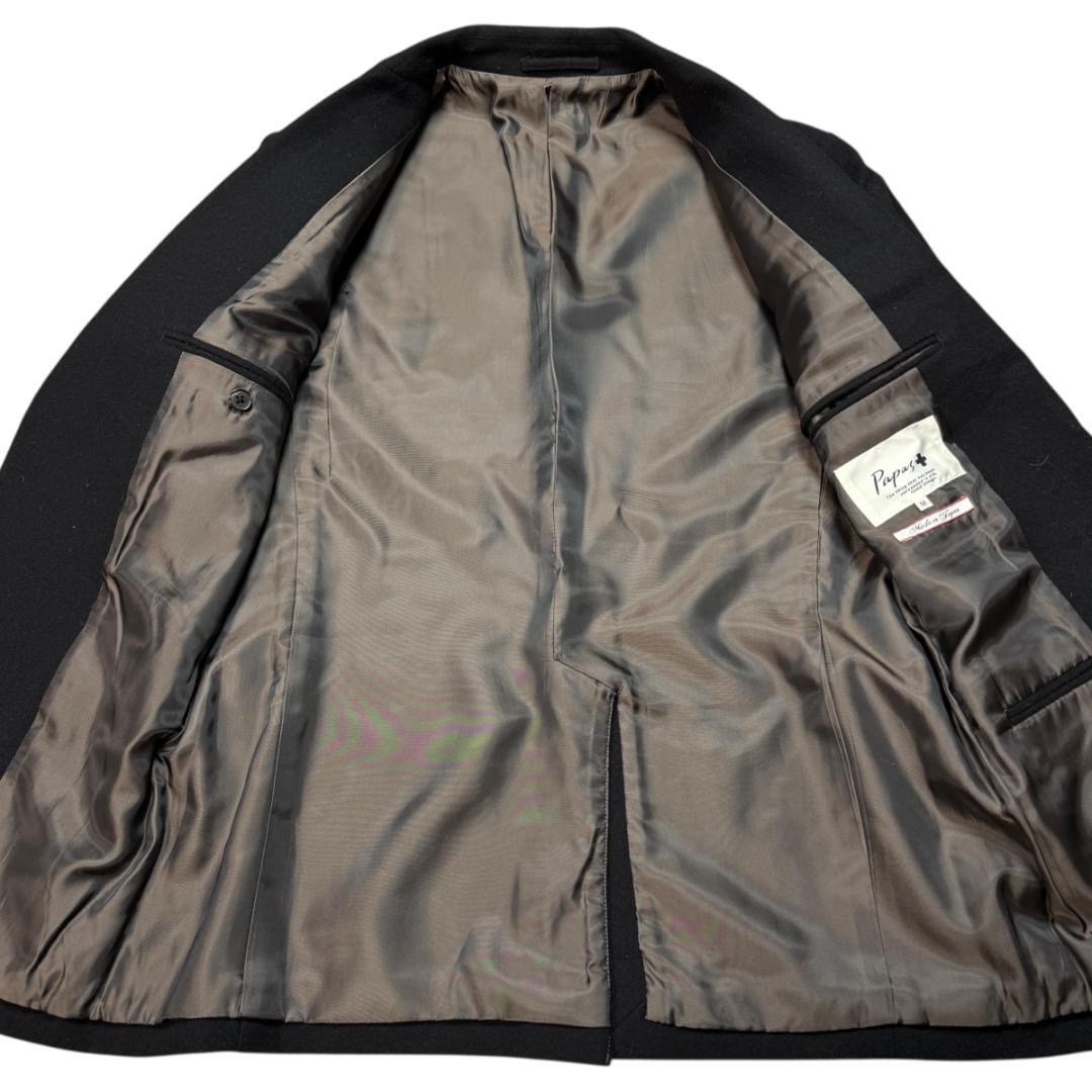 3799 美品 Papas+ パパスプラス テーラードジャケット キャメル 黒