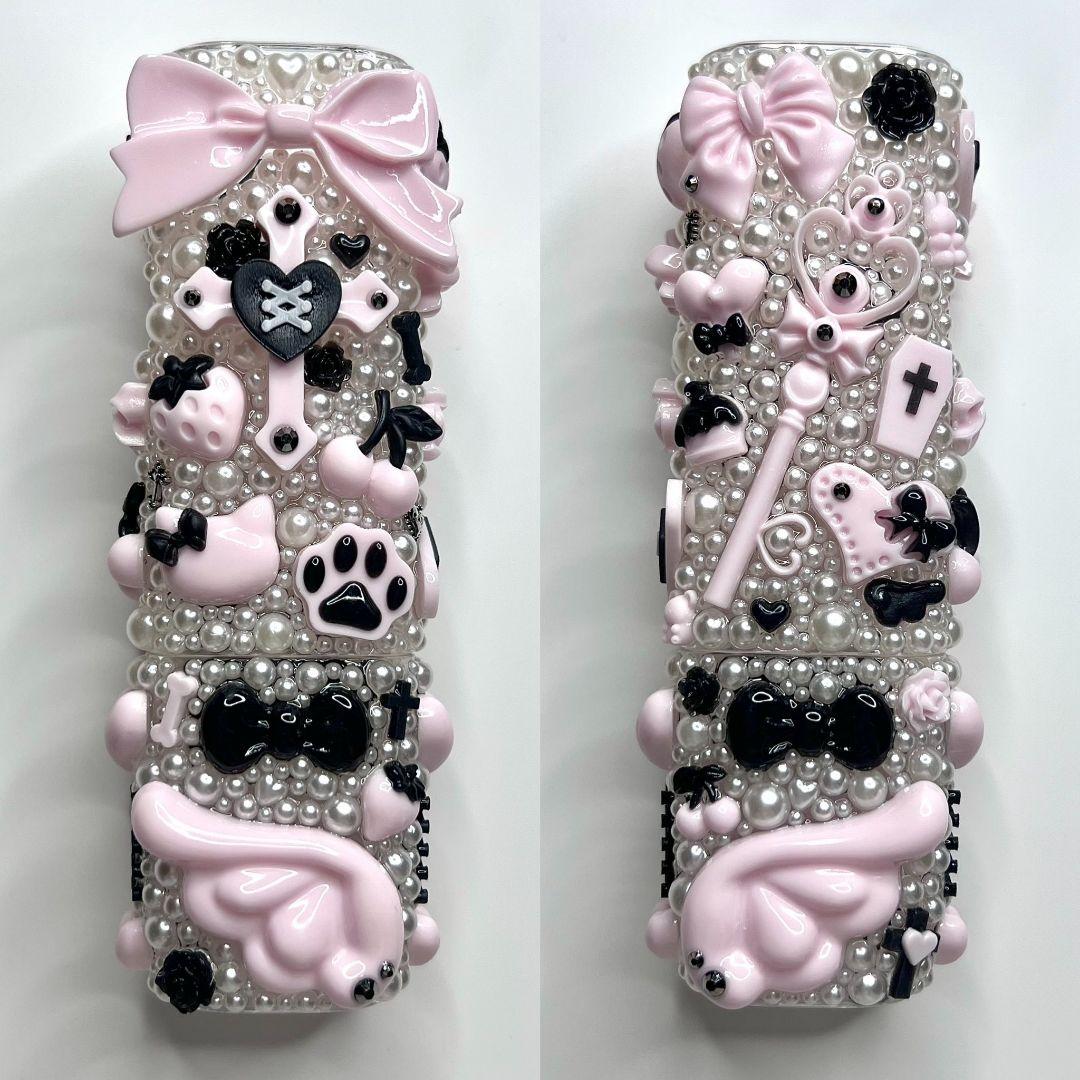 iQOS イルマワン デコケース 地雷系 量産型 黒ピンク