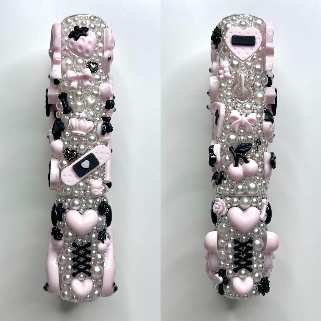 iQOS イルマワン デコケース 地雷系 量産型 黒ピンク