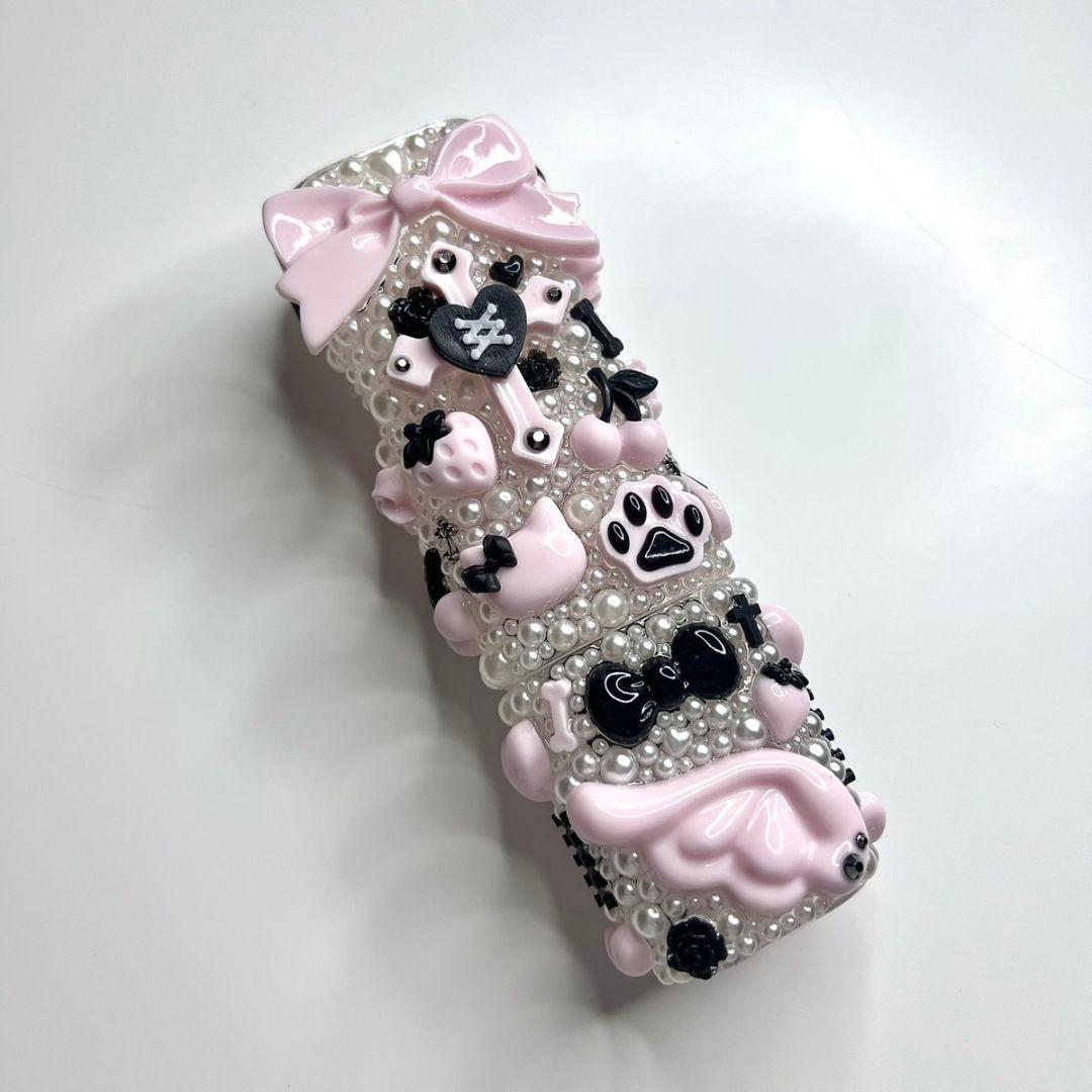 iQOS イルマワン デコケース 地雷系 量産型 黒ピンク