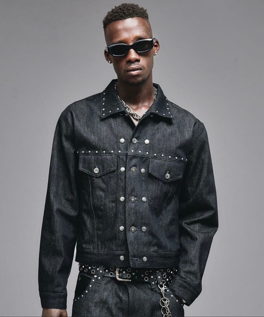 ANDER HUNK スダッズデザインリジッドデニムセットアップ 上下Lサイズ