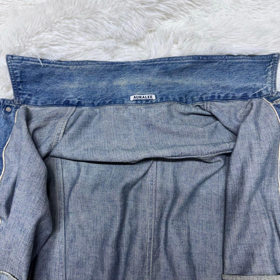 S*R様 オーラリー selvedge faded light denim bl