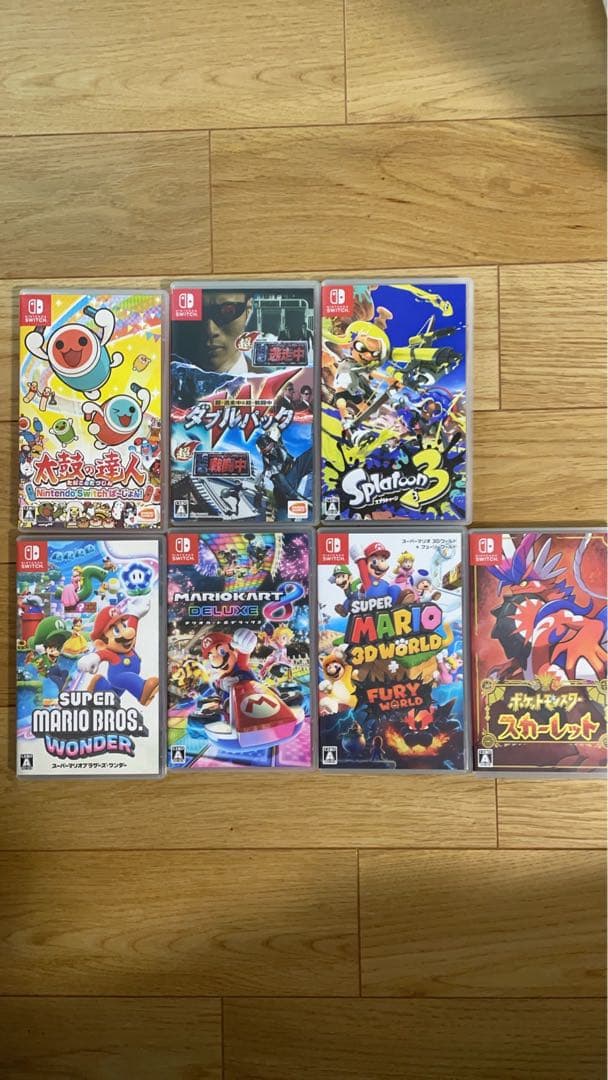 Switchカセットまとめ売り　カセットケースもあり