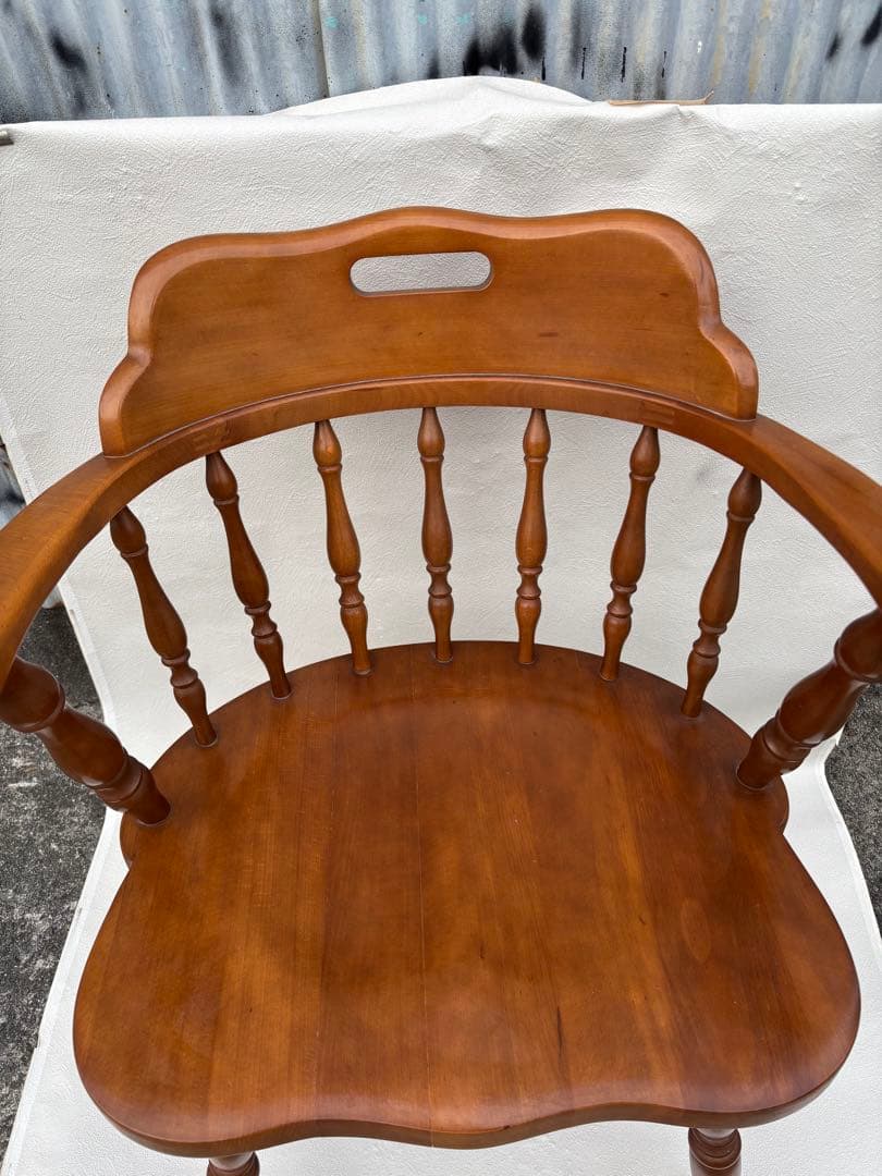 アンティークな飛騨産業 キツツキ ウィンザーチェアー　きれい　木製チェア　ラスト