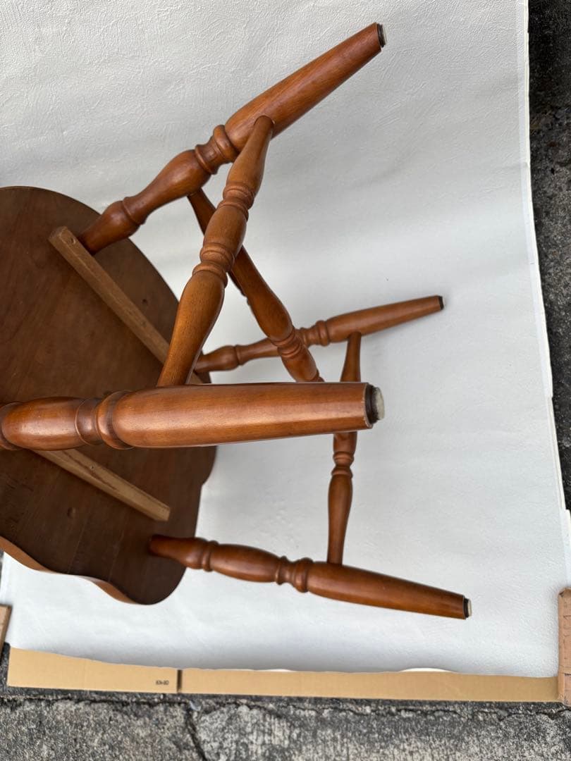 アンティークな飛騨産業 キツツキ ウィンザーチェアー　きれい　木製チェア　ラスト