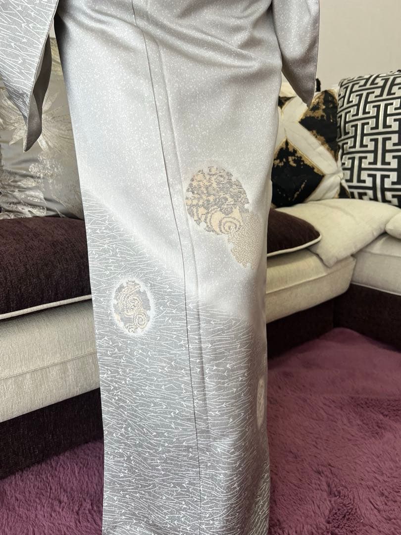 大島紬 高島屋ゆったりサイズ 付け下げ ほぼ新品