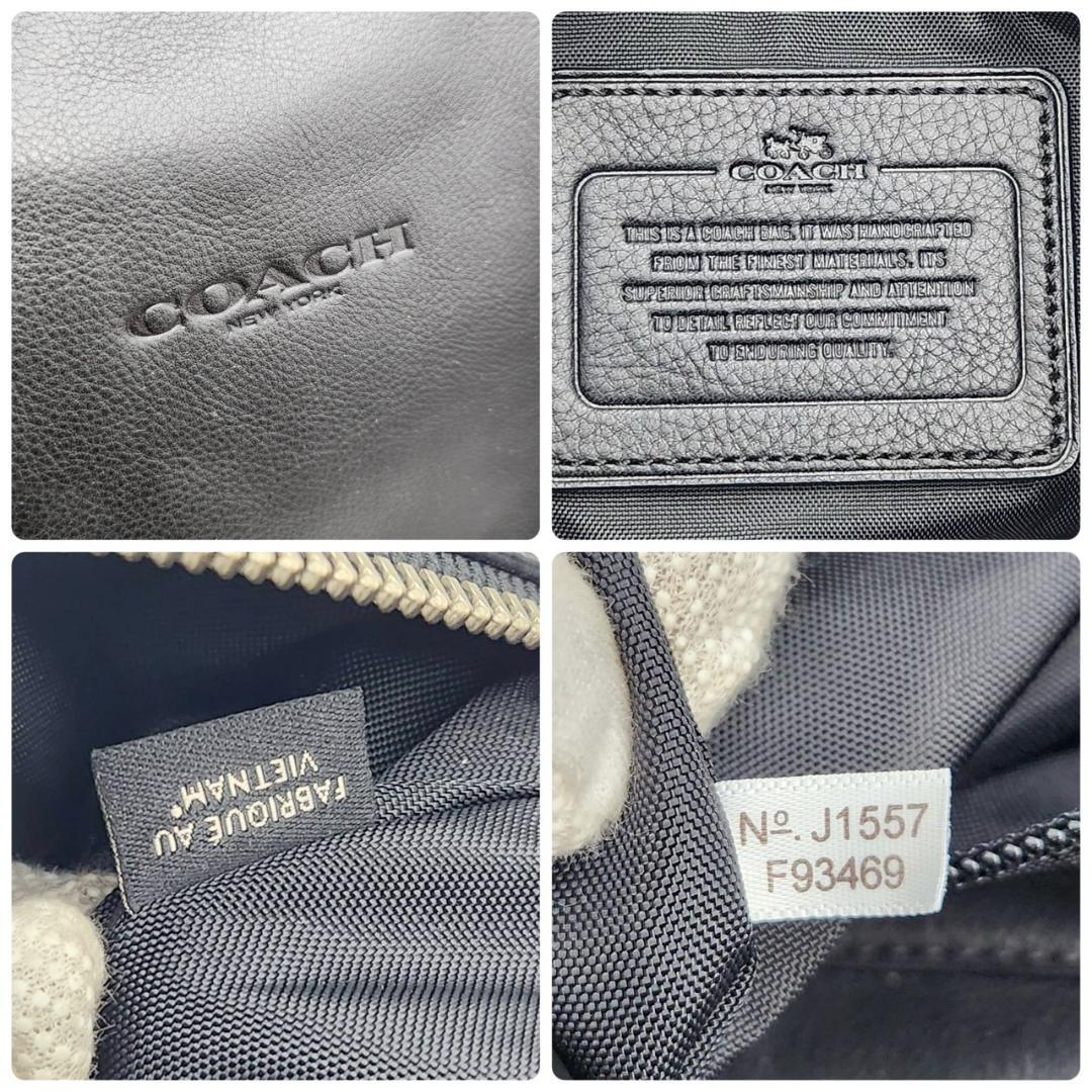 コーチ ボストンバッグ 2WAY オールレザー メンズ 旅行鞄 未使用級極美品