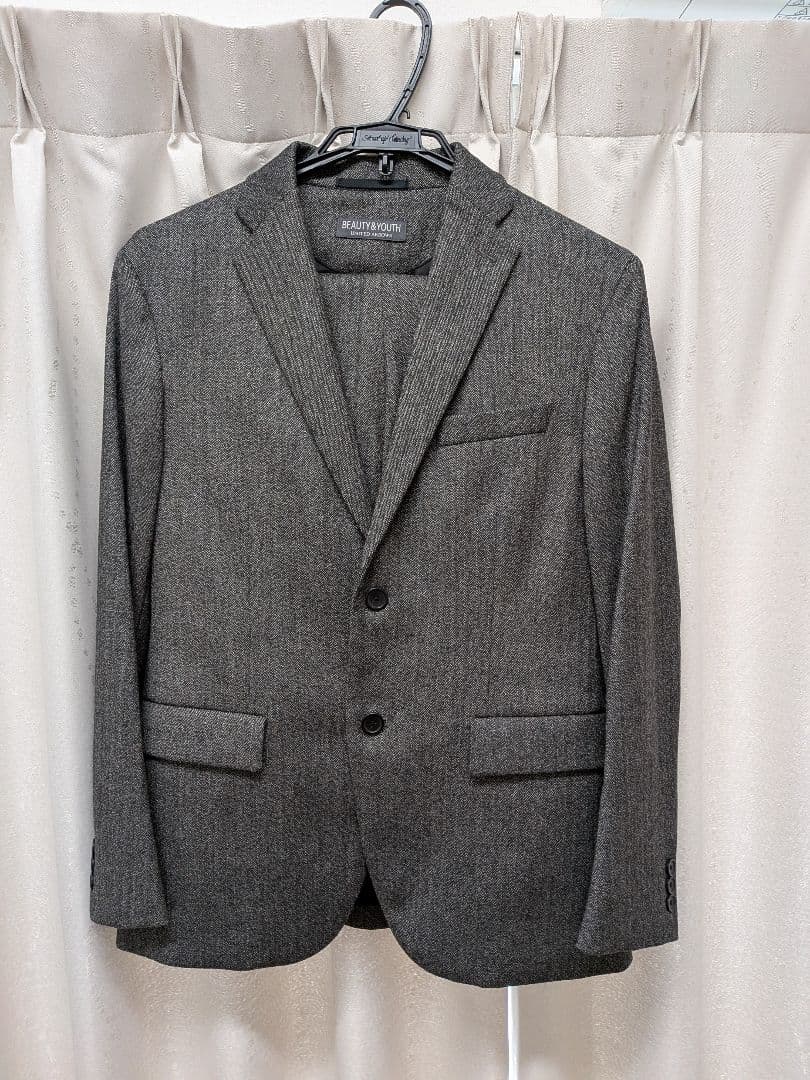 ビューティーアンドユース　ウール混紡スーツМ