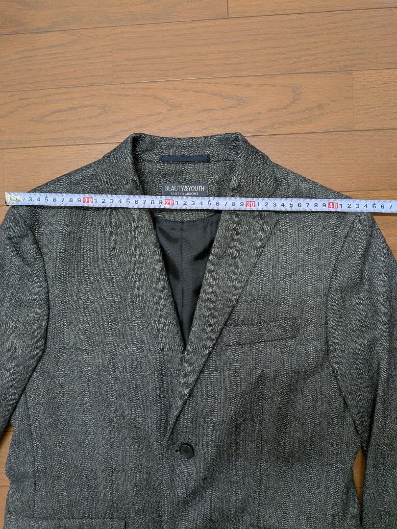 ビューティーアンドユース　ウール混紡スーツМ