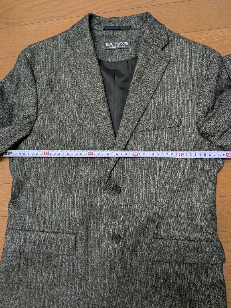 ビューティーアンドユース　ウール混紡スーツМ
