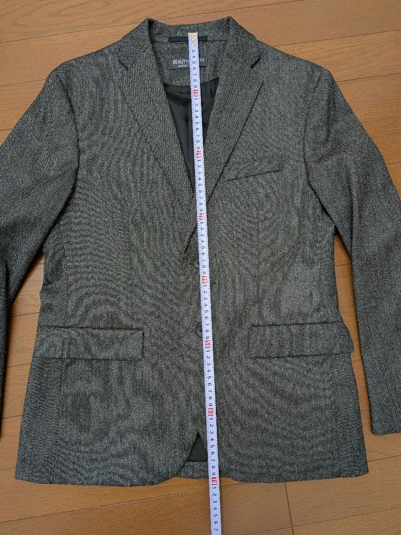 ビューティーアンドユース　ウール混紡スーツМ