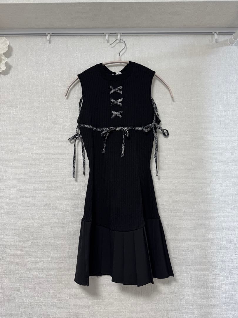 【新品未使用】darich ドッキングレースアップミニワンピース　フリーサイズ♡