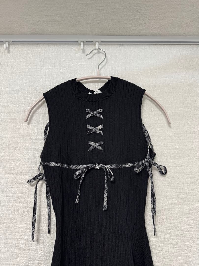 【新品未使用】darich ドッキングレースアップミニワンピース　フリーサイズ♡