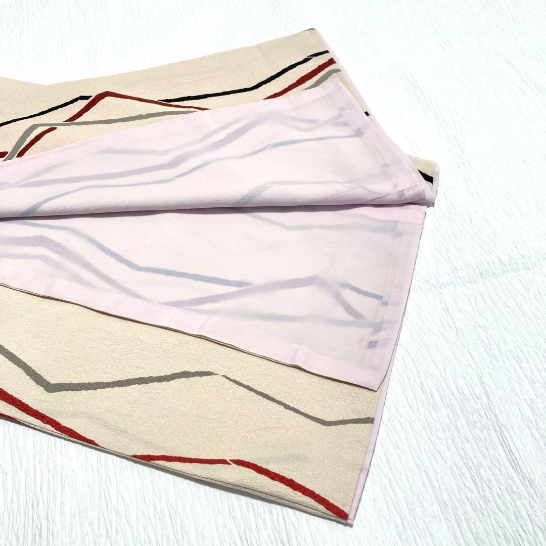 【美品✨】ヒロミチナカノ　洗える着物　小紋　惚色　縞　日本製　トールサイズ　R1