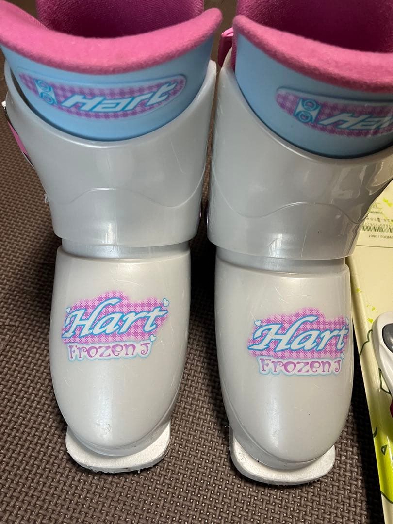 ロシニョール　キッズスキー板　ビンディング　ストック　靴2サイズ　計5点