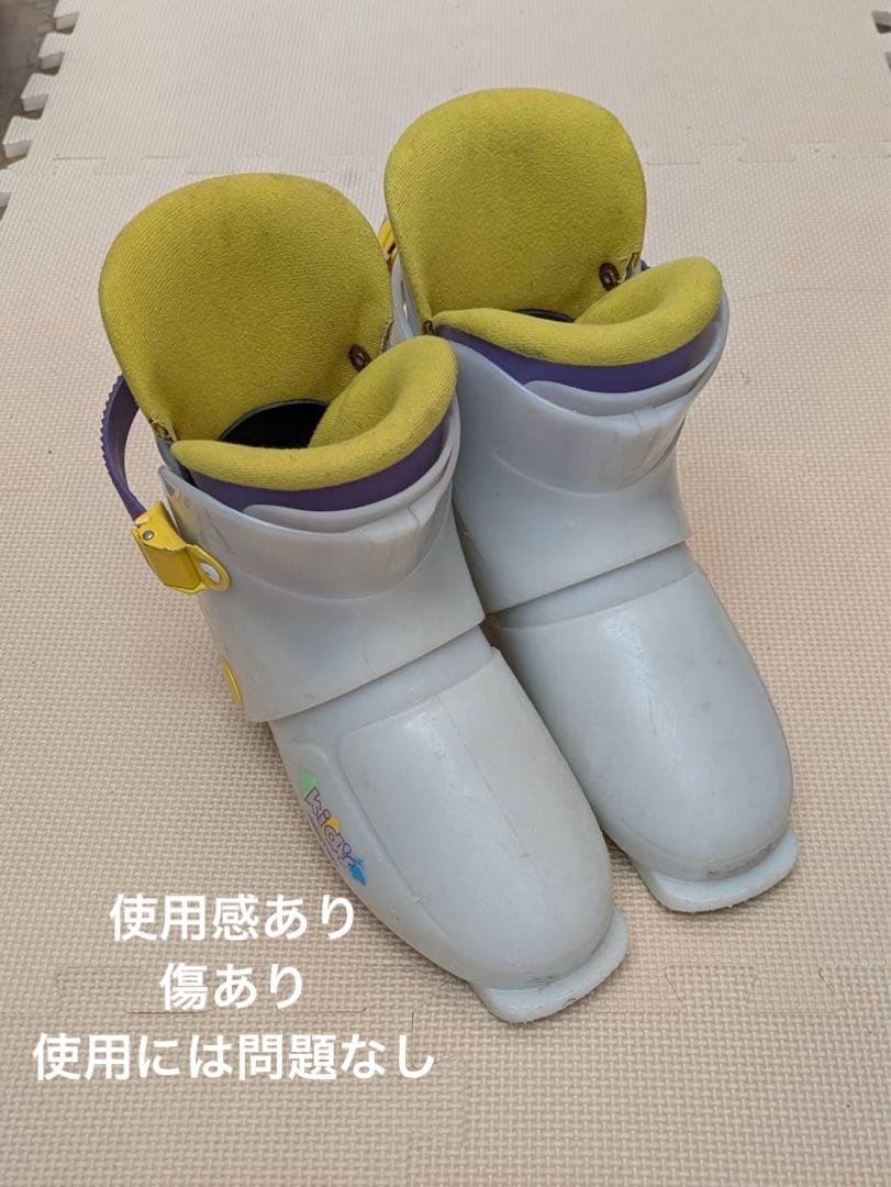 ロシニョール　キッズスキー板　ビンディング　ストック　靴2サイズ　計5点
