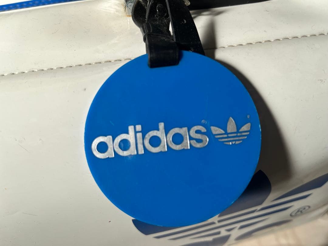 【私の店】adidas ボストンバッグ ホワイト/ブルー