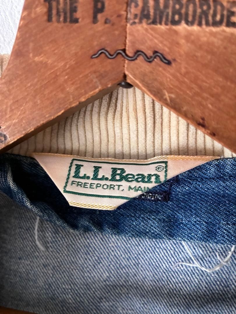 80's L.L.Bean デニムカバーオール　ハンティングジャケット　3WAY