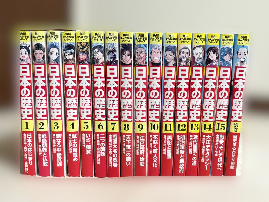 角川まんが学習シリーズ 日本の歴史①～⑮ +別巻