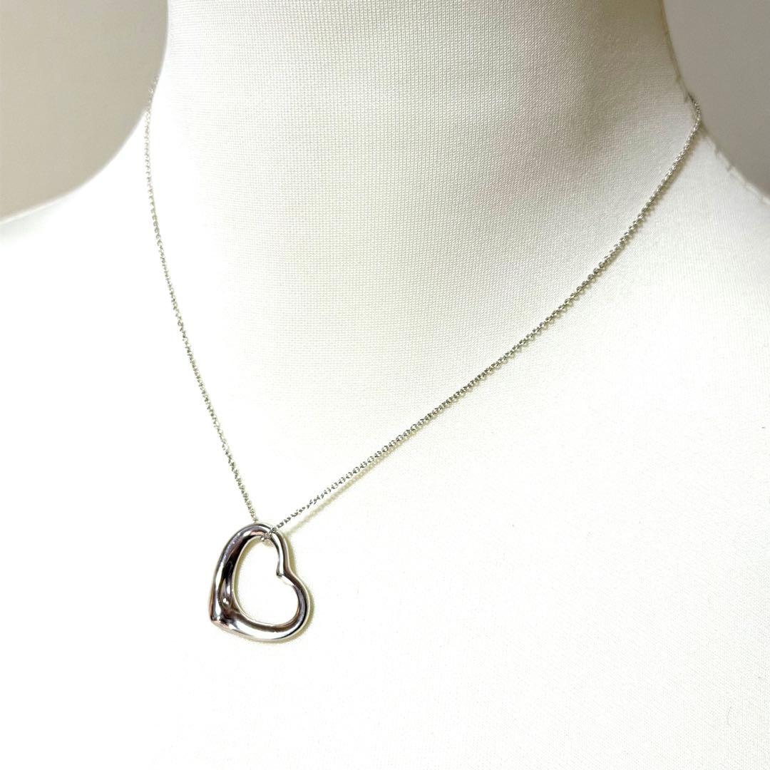 ★美品★Tiffany&co. ティファニー オープンハート ネックレス 925