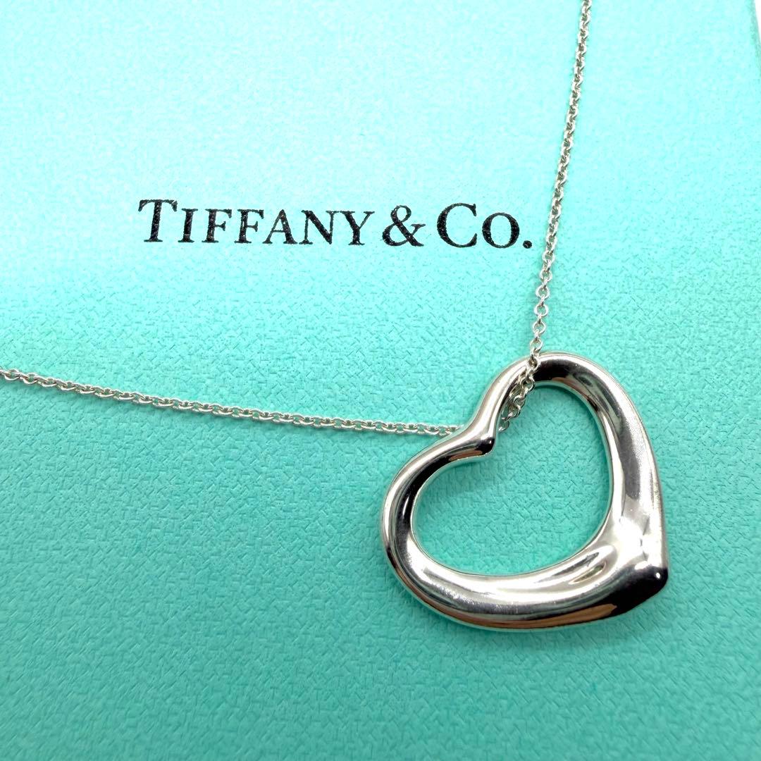 ★美品★Tiffany&co. ティファニー オープンハート ネックレス 925