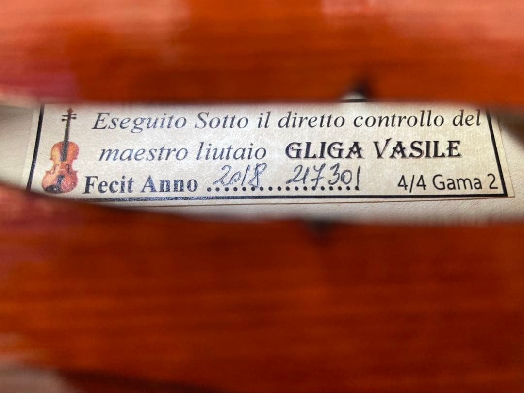 【ほぼ新品】Gliga VASILE gama2 バイオリン 4/4 セット