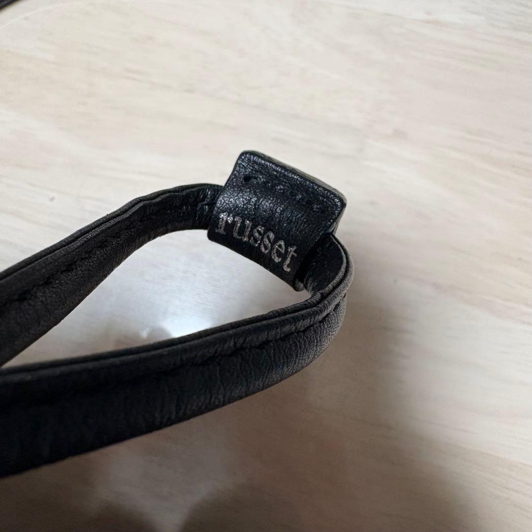 russet レザー巾着 4WAYショルダーバッグ レザーキーリングセット