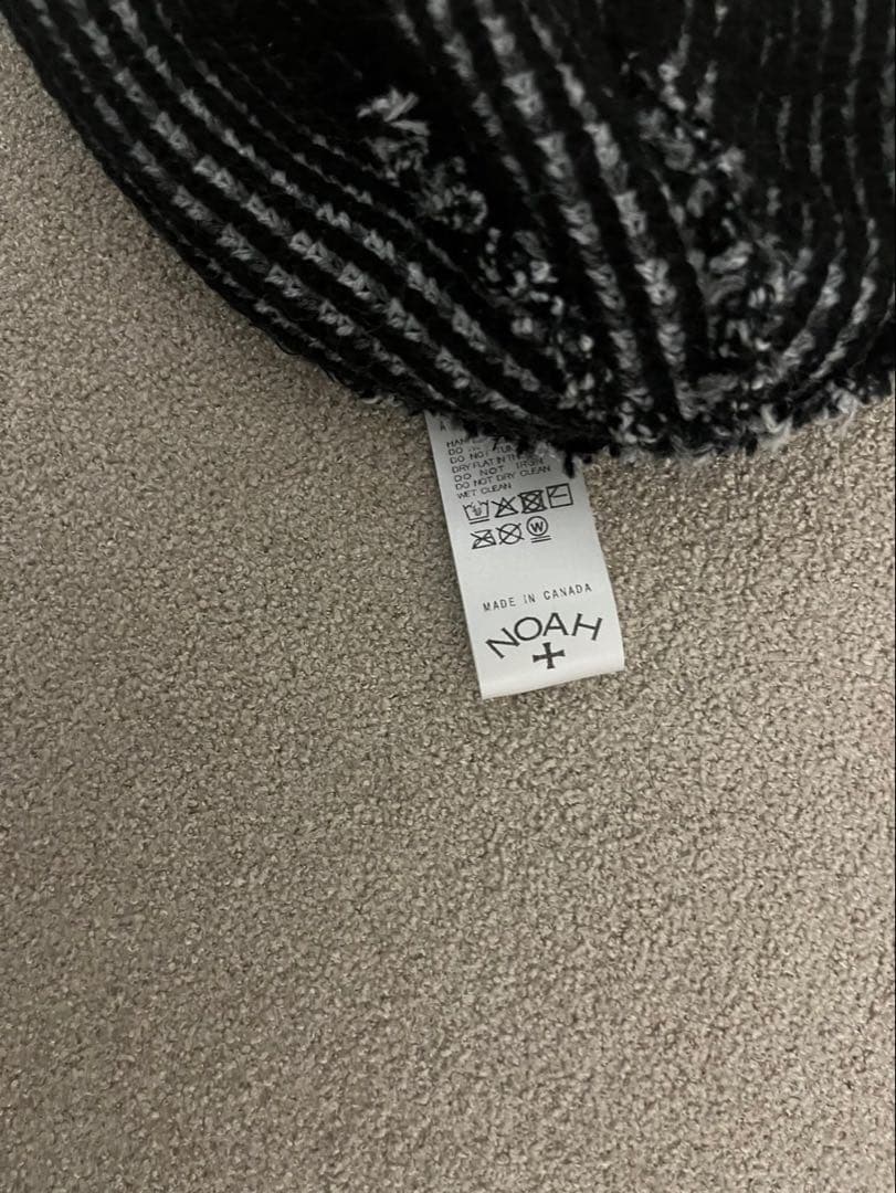 NOAH ニット帽・ビーニー ブラック・グレー