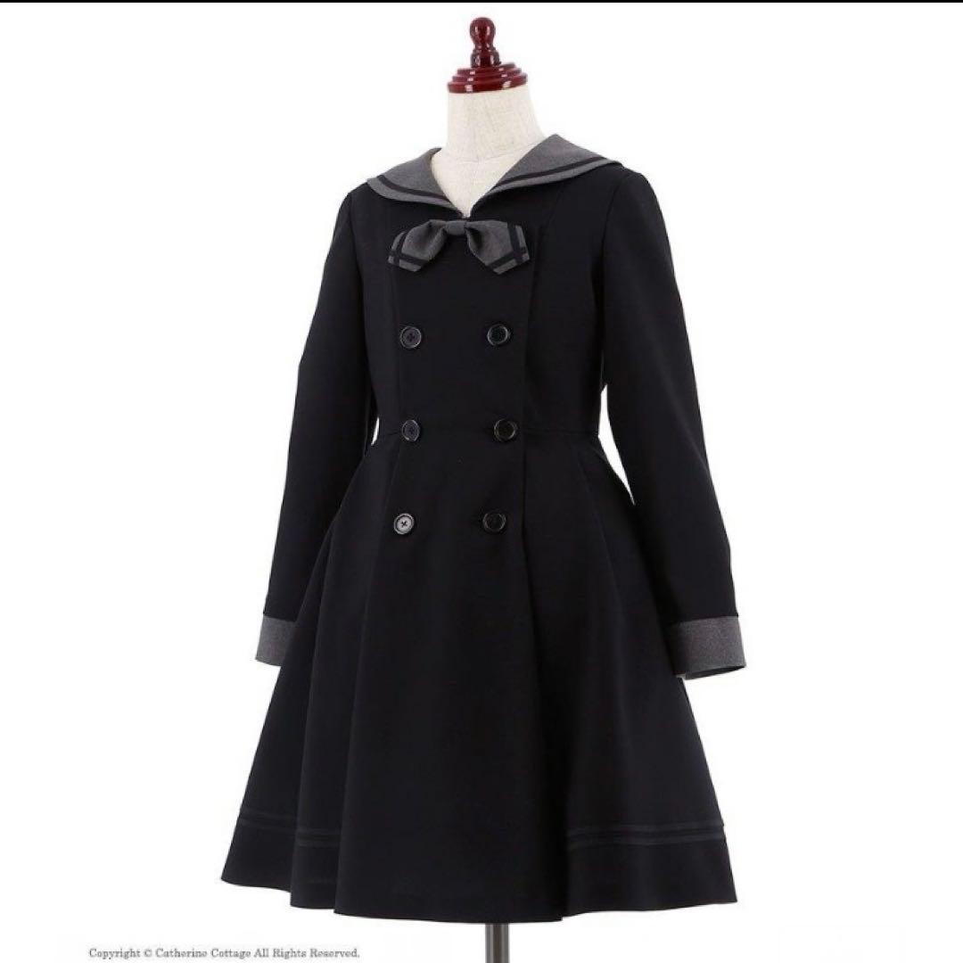 Michelle Alfred セーラー襟 長袖 ワンピース　黒　165cm