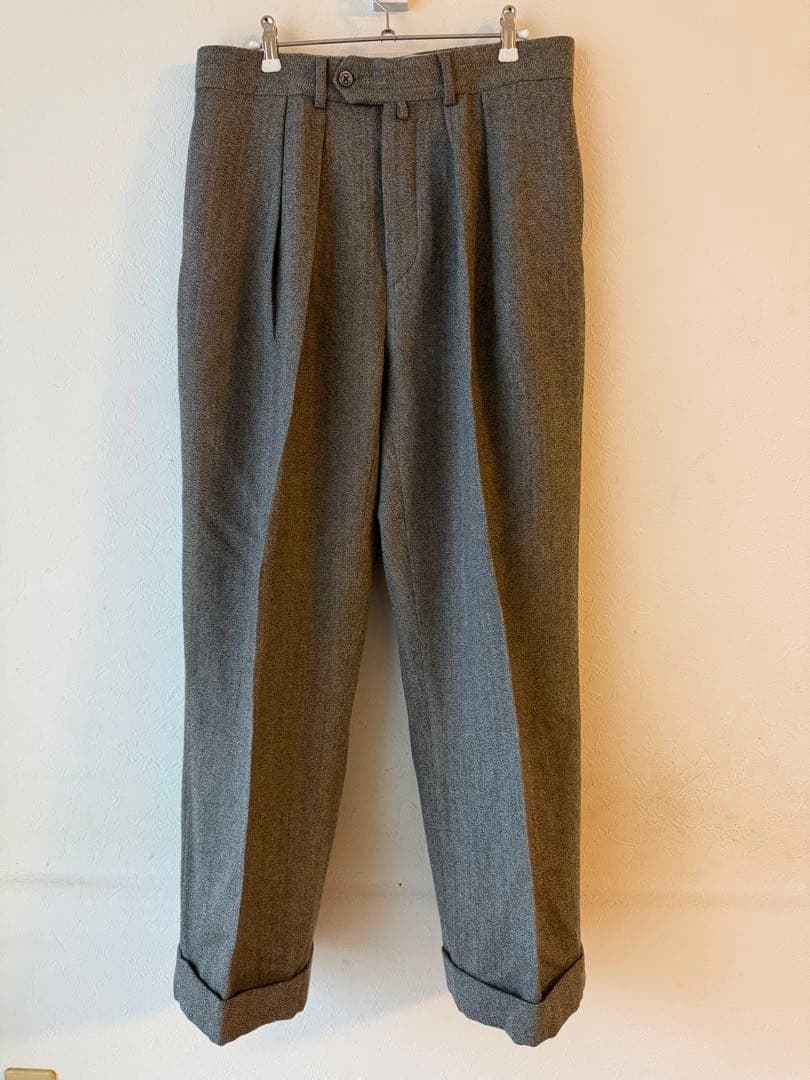 NEAT ワイドトラウザーズ　ヴィンテージフォックスツイード　サイズ48