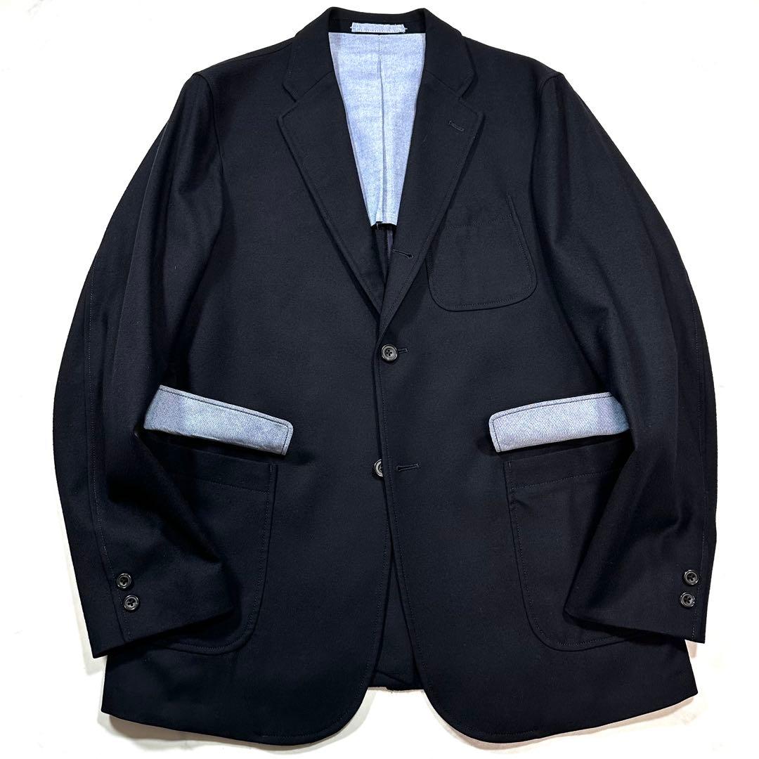 百名品◎BEAMS＋ 3B Jacket Flannel メンズ 紺　Lサイズ