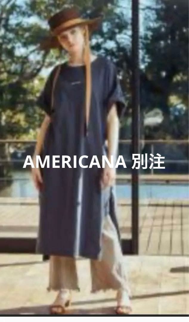 【AMERICANA×PARIGOT】別注限定カットソーワンピース　タグ付き