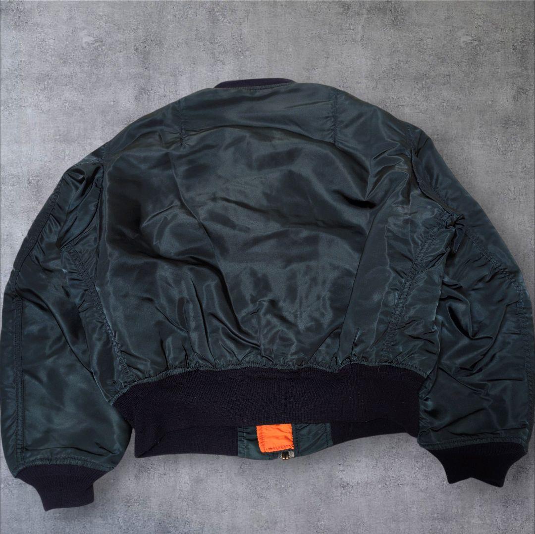 希少✨USA製 アルファインダストリーズ MA-1 ネイビー L 90s