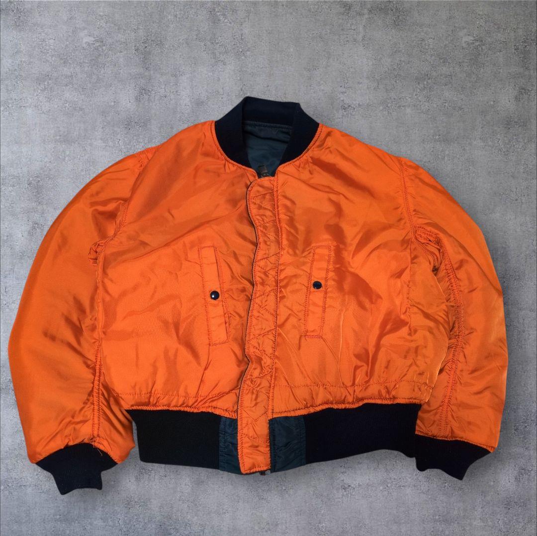 希少✨USA製 アルファインダストリーズ MA-1 ネイビー L 90s