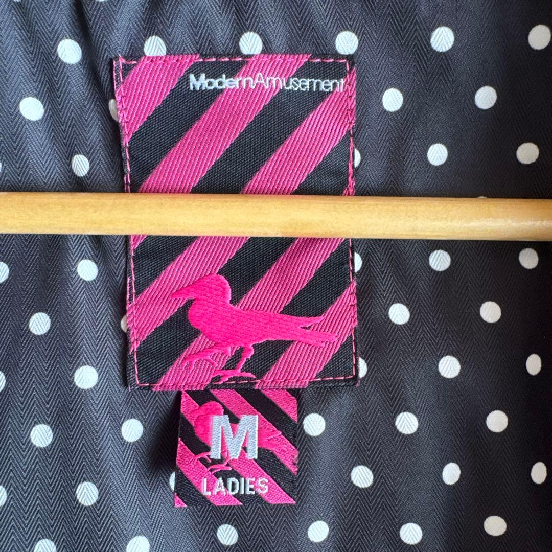 モダンアミューズメント　スノーウェア　スキー　スノボ　雪遊び　Mピンク　黒