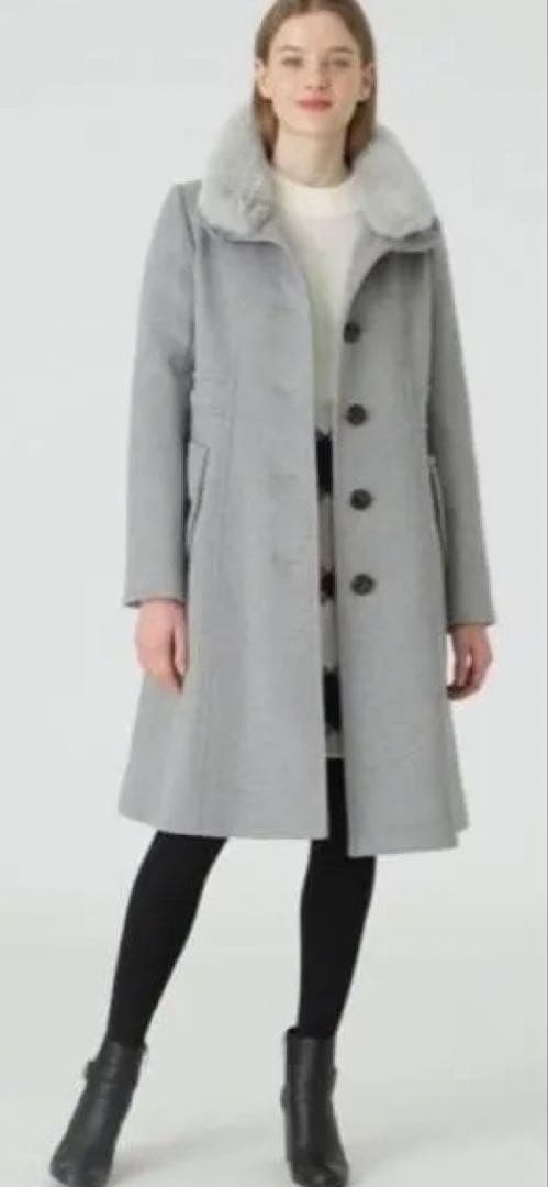 【1/25まで】BURBERRY BLUE LABEL ロングコート ファー付