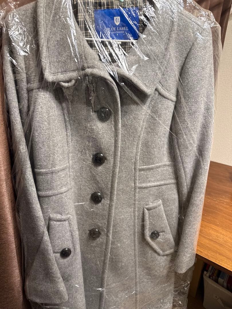 【1/25まで】BURBERRY BLUE LABEL ロングコート ファー付