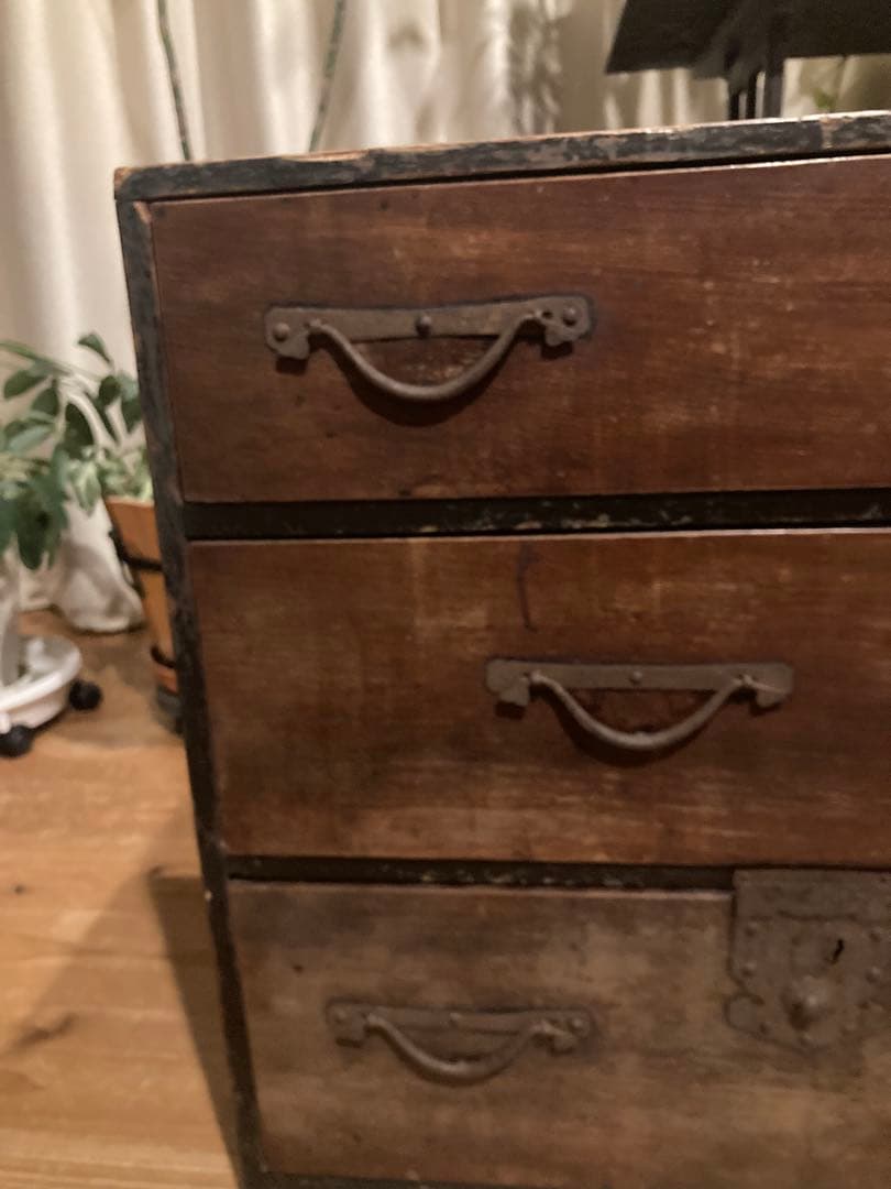 大正レトロ　時代和箪笥　5杯　チェスト　大正14年頃