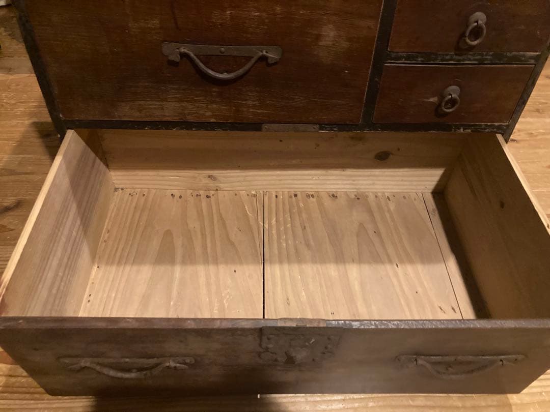 大正レトロ　時代和箪笥　5杯　チェスト　大正14年頃