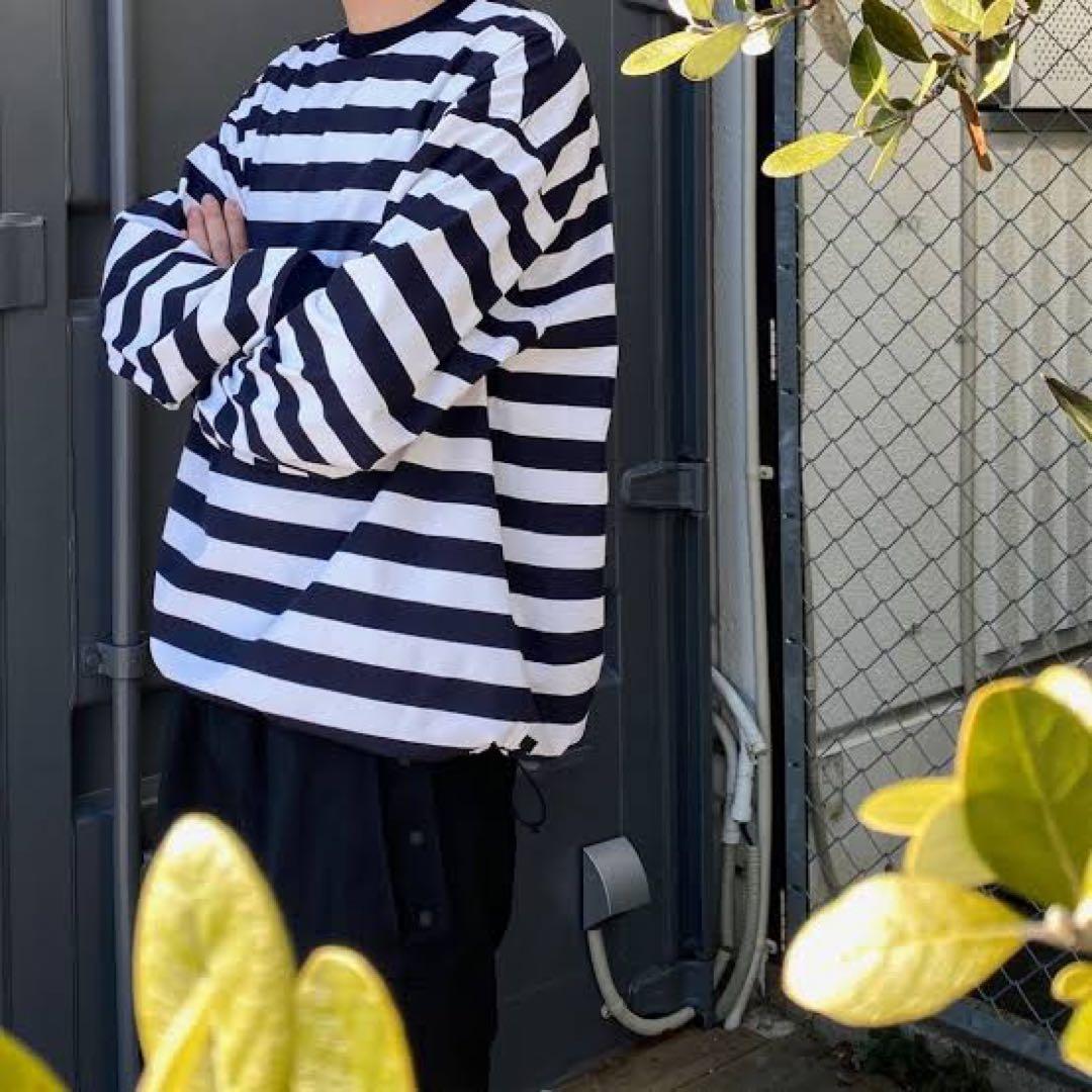 トップス daiwa pier39 TECH DRAWSTRING BORDER TEE