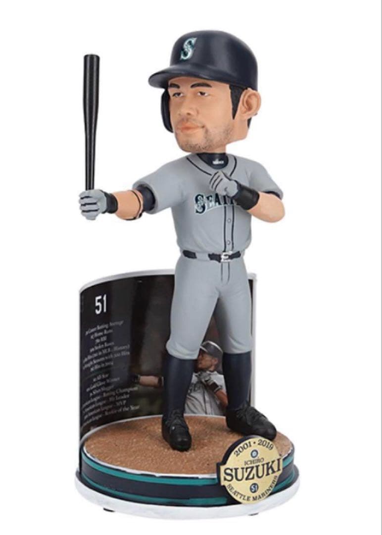 【限定品】世界限定3000個　イチロー　MLB公式ボブルヘッド　シリアルNo