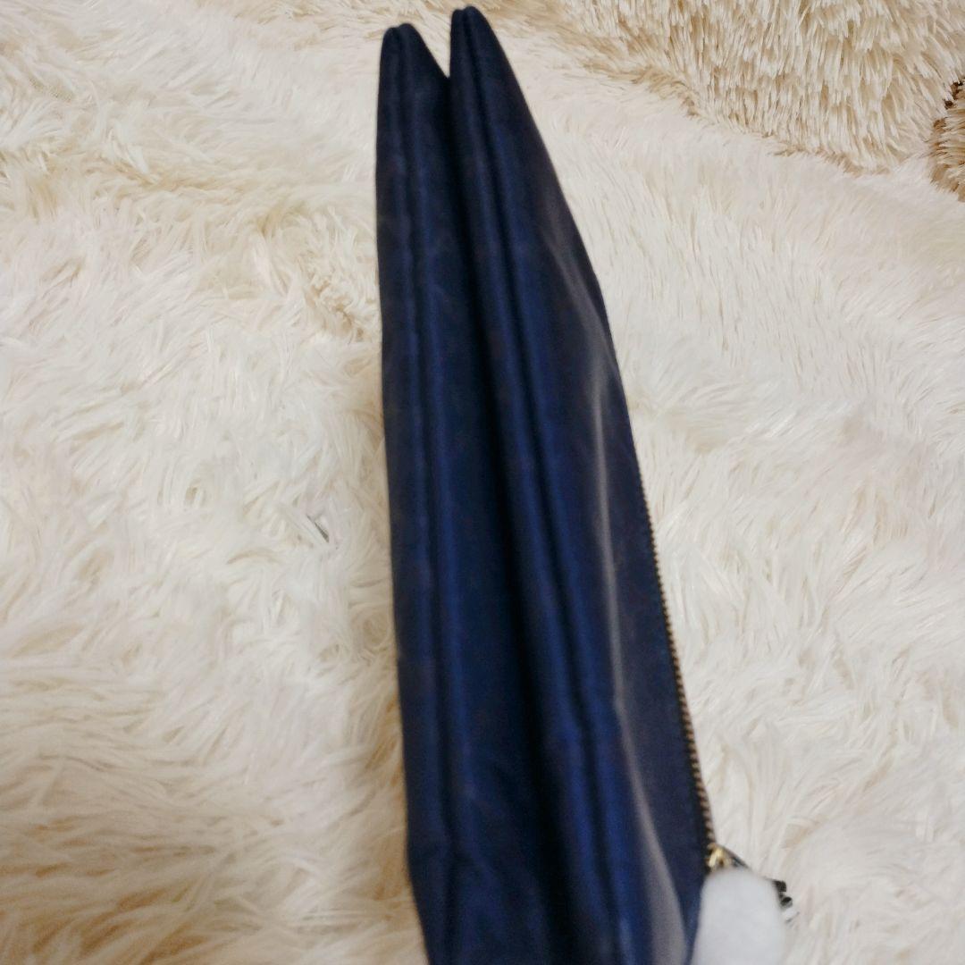 アタオ ブーブー モノグラム ナイロン 三角ロゴ ウォレット ネイビー