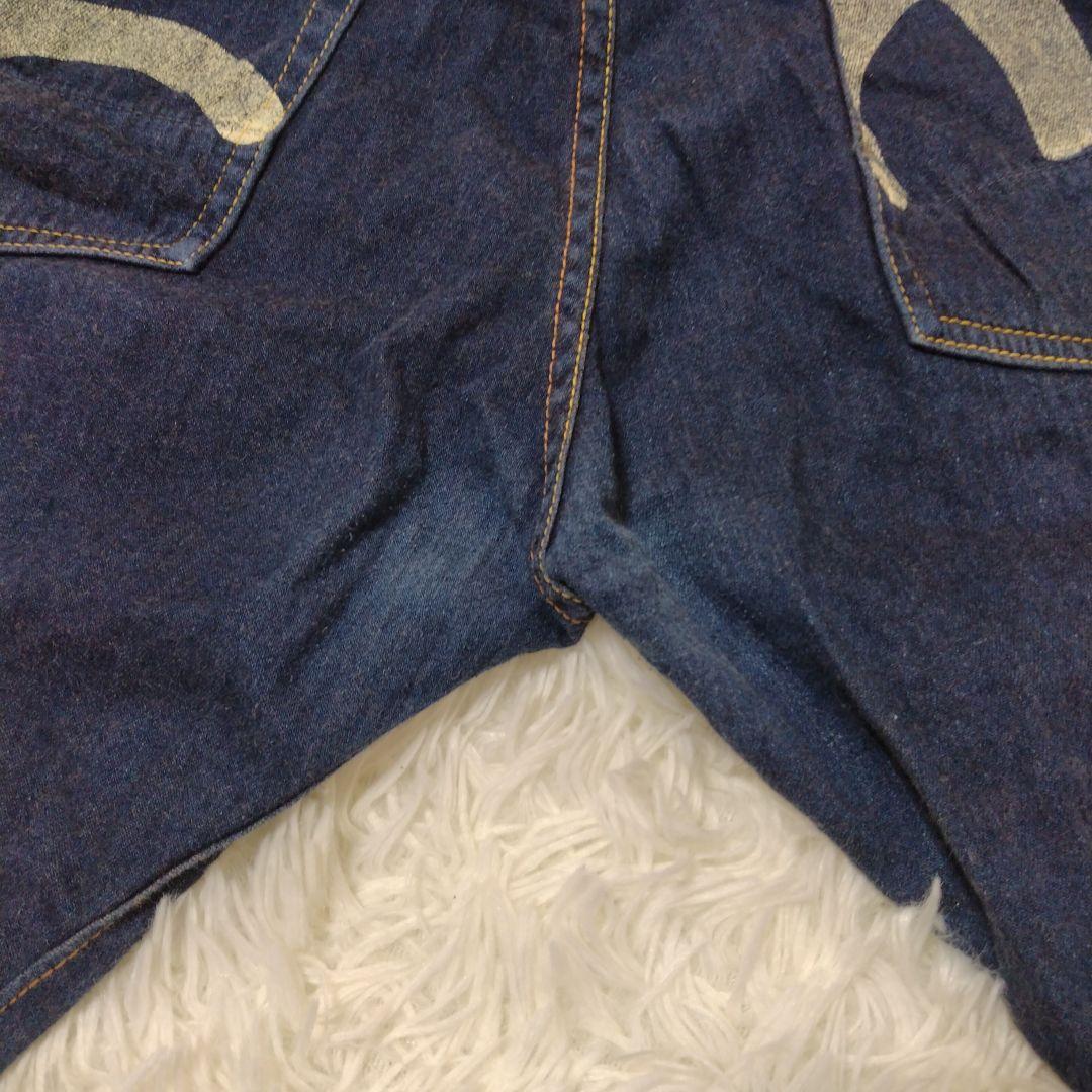 EVISU エビス　Lot 7001勉強 白カモメペイント ショートW38日本製