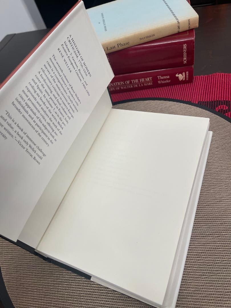 洋書 A HISTORY OF MODERN CRITICISM 1750-1950