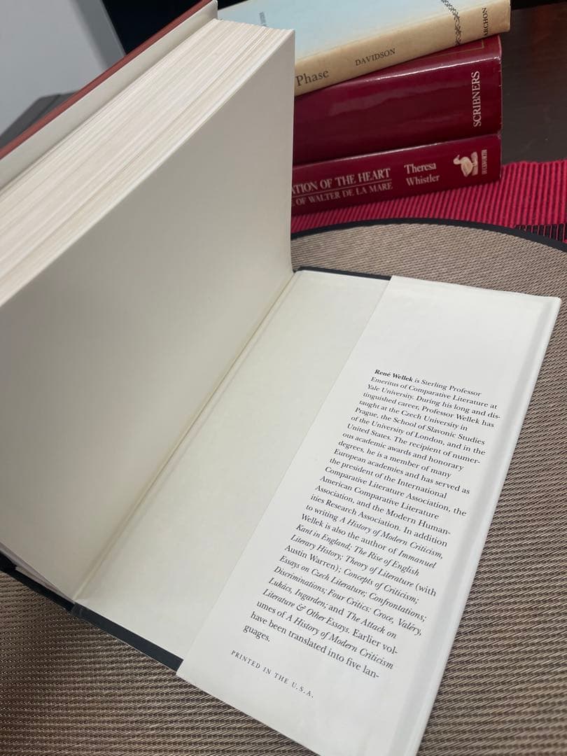 洋書 A HISTORY OF MODERN CRITICISM 1750-1950