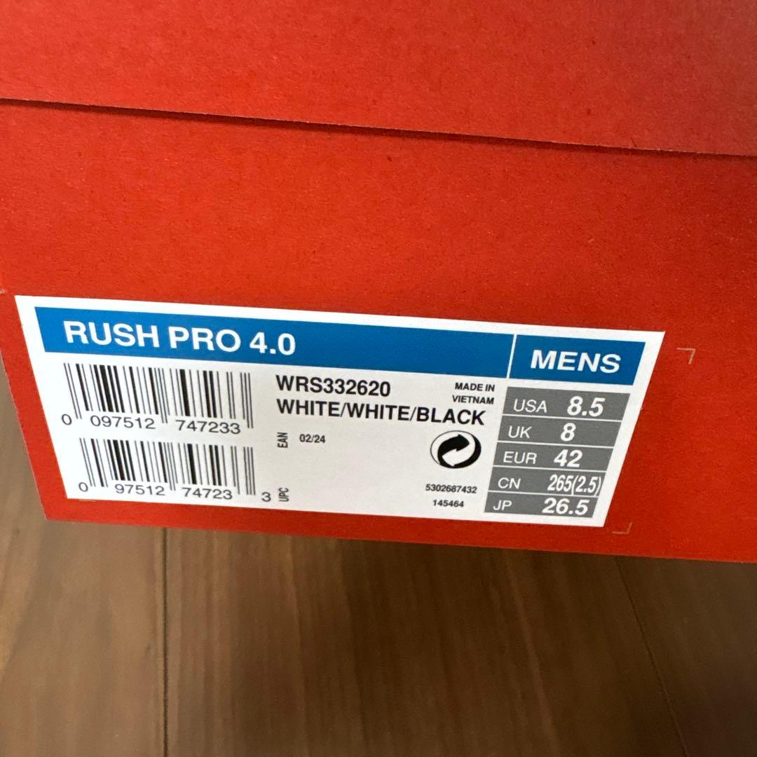 ウィルソン　テニスシューズ　ラッシュプロ4.0 オールコート用（26.5cm）